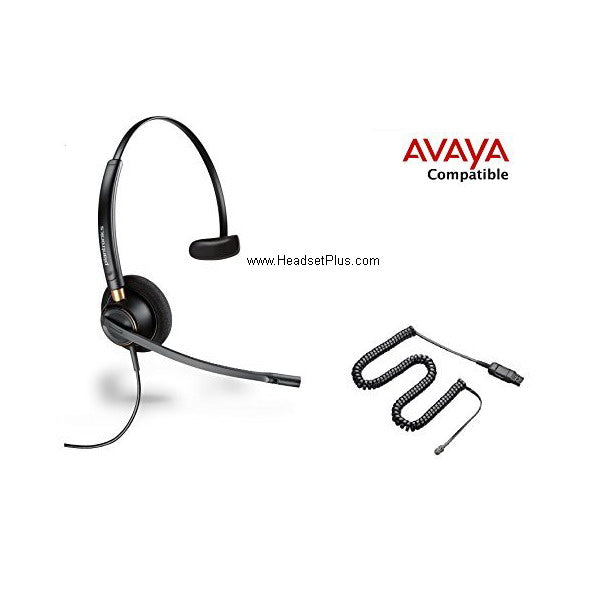 Plantronics HW510-Avaya 1400 2400 4600 5600 9400 9500 Headset