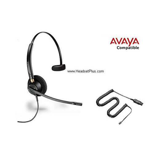 Plantronics HW510-Avaya 1400 2400 4600 5600 9400 9500 Headset