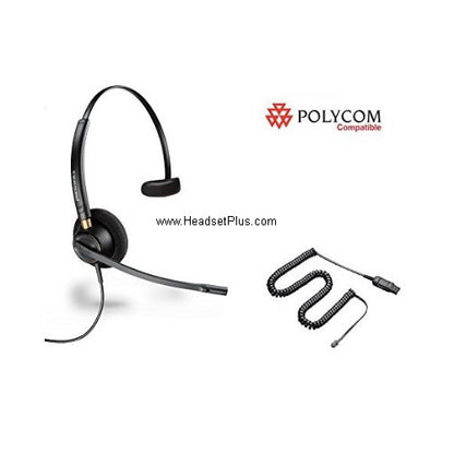 Plantronics HW510-POLY Polycom IP Phone Compatible Headset