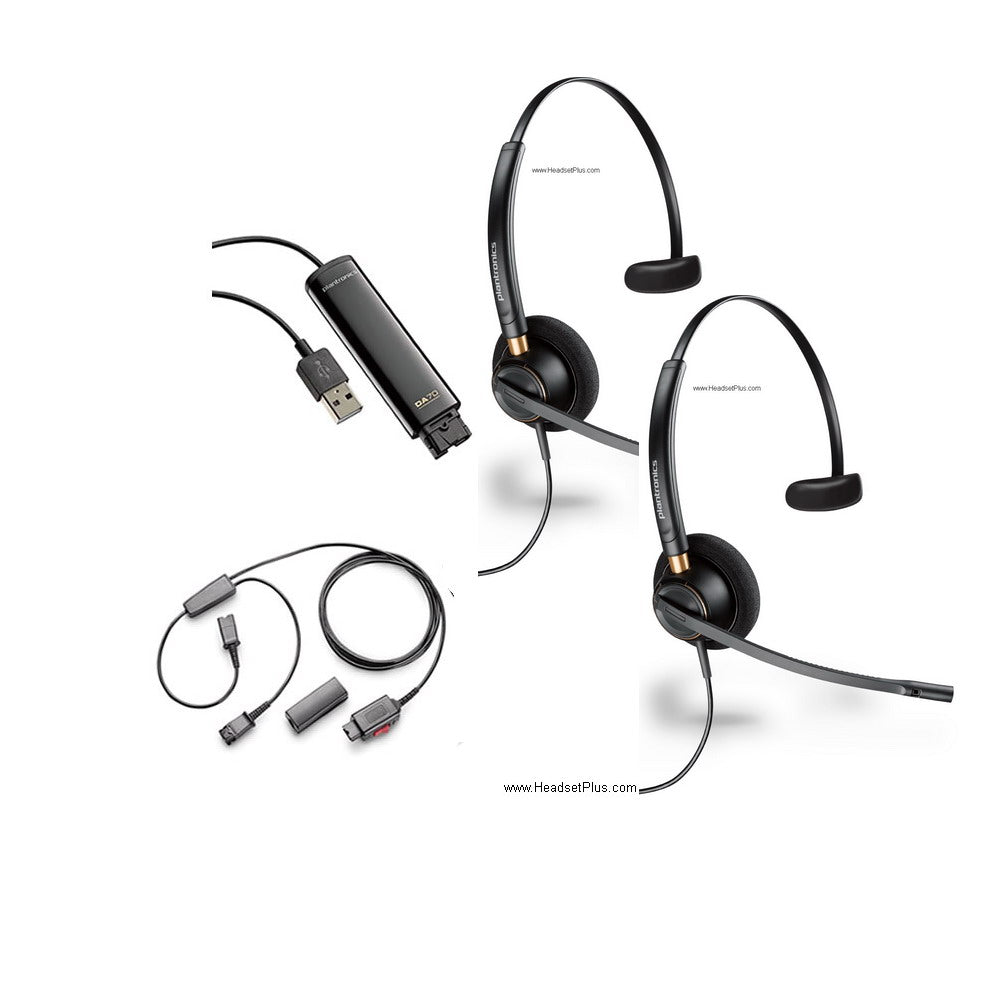Plantronics USB Training Bundle with 2 x HW510 Headsets