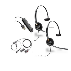 Plantronics HW510 USB Training Bundle (2 Headsets + DA75 + Y-Cable)