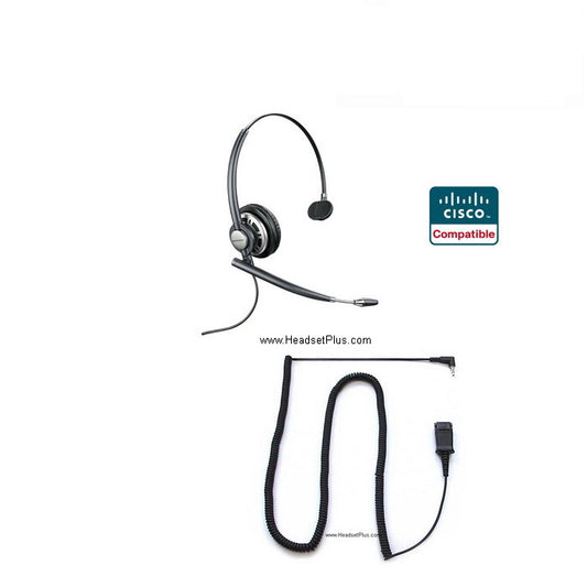 Plantronics HW710-SPA Cisco SPA 303, 5xx, 9xx Certified Headset