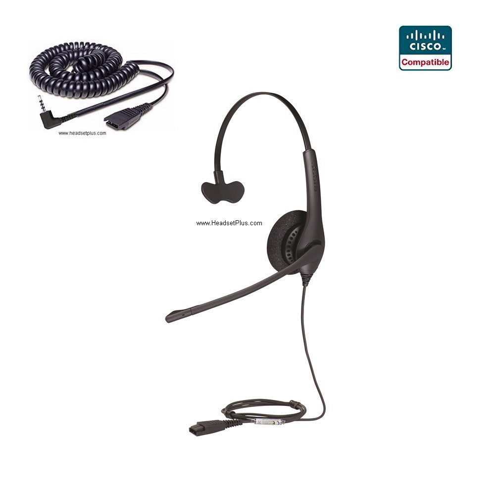 Jabra Biz 1500 Mono Cisco SPA 303 5xx 9xx Certified 2.5mm Headset