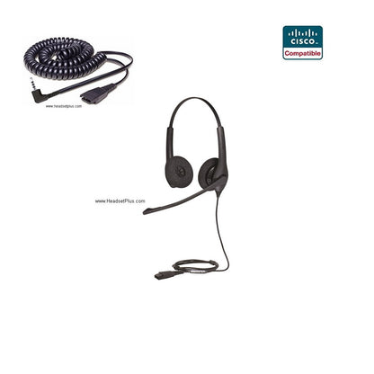 Jabra Biz 1500 Duo Cisco SPA 303, 5xx, 9xx Certified Headset