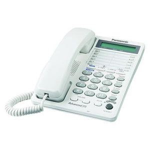 Panasonic KX-TS208-W 2-Line Telephone w/LCD, White