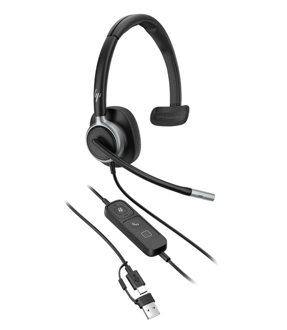 HP Poly Mission 615 USB Mono Headset Leatherette