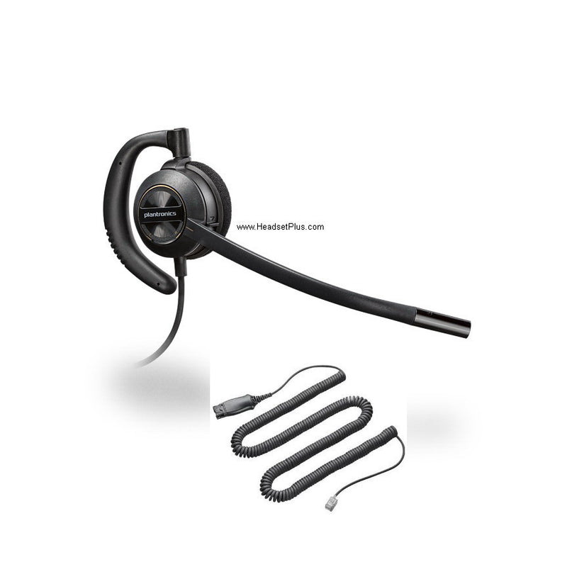 Plantronics PW530 Polaris Over-the-Ear Noise-Canceling Headset (HW530 + A10)