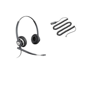Plantronics PW720 Polaris Premium Binaural Noise-Canceling Headset (HW720 + A10)