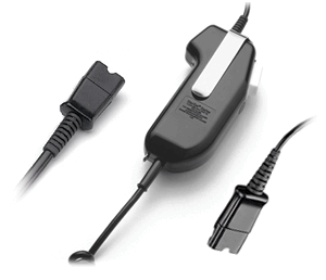 Plantronics SSP1051-01 4-wire PTT QD, QD 12in cord, selectable *DISCONTINUED*
