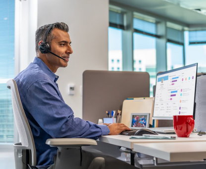 Poly Savi 8420+HL10 Wireless Headset Bundle