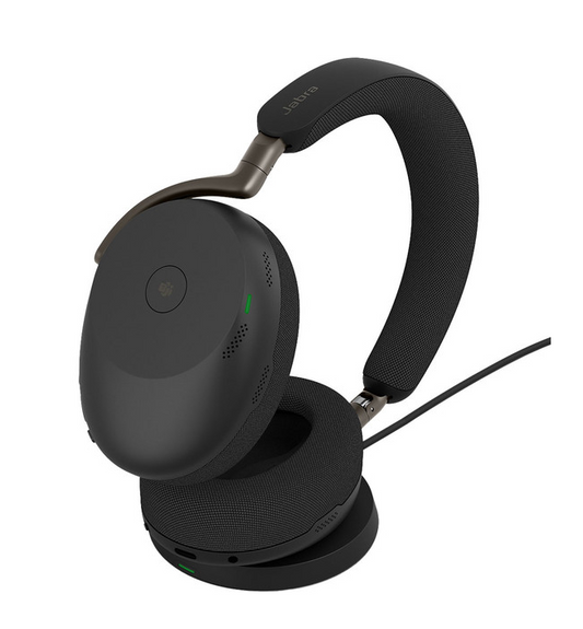 Jabra Evolve3 85 MS Stereo Headset with Charging Pad