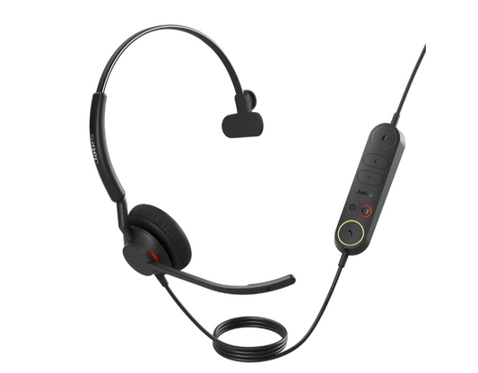 Jabra Engage 40 Corded Mono USB-C/A Headset, Inline Controls UC