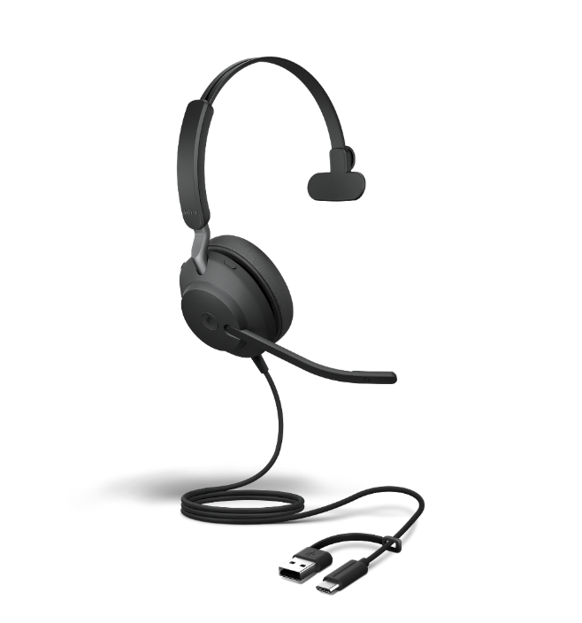 Jabra Evolve2 40 SE – Professional Wired USB Office Headset