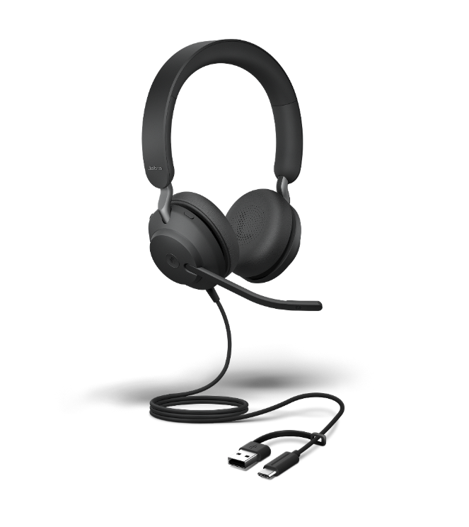 Jabra Evolve2 40 SE UC Stereo USB-C/A Corded Headset