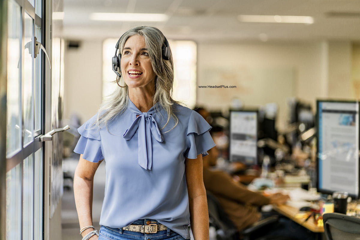 Poly Voyager 4310 Wireless Headset | 164 ft Range | HeadsetPlus