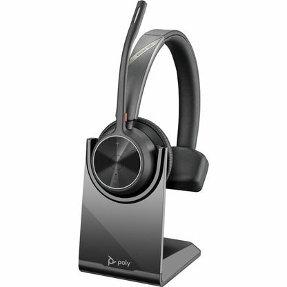 Poly Voyager 4310-M MS Teams Bluetooth Mono USB-A Headset, stand