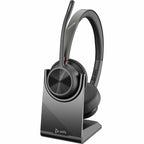 Poly Voyager 4320 UC Bluetooth Stereo USB-C Headset w/Stand