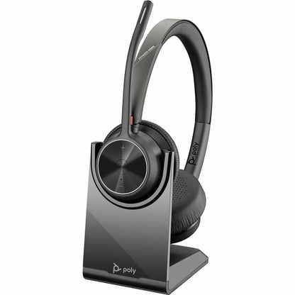Poly Voyager 4320-M Teams Bluetooth Stereo USB-A Headset w/Stand