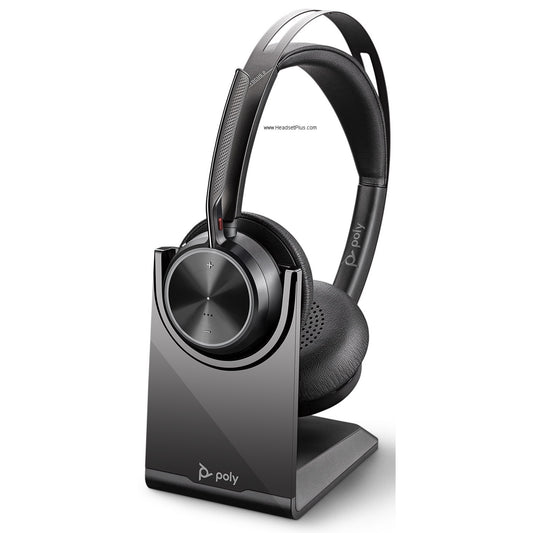 Poly Voyager Focus 2 MS USB-A Bluetooth Stereo w/Charging Stand