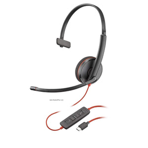Plantronics Blackwire 3210 USB-C Mono Headset – Teams Certified