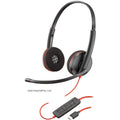 Plantronics 3220 USB-C Blackwire Stereo USB Headset MS Teams