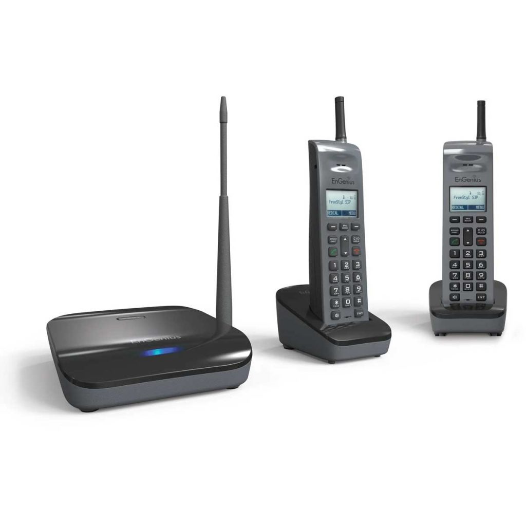 EnGenius FreeStyl SIP Long Range Cordless Phone w/2 Handsets