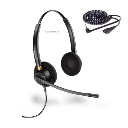 Plantronics HW520-SPA Cisco SPA 5xx 9xx Certified 2.5mm Headset