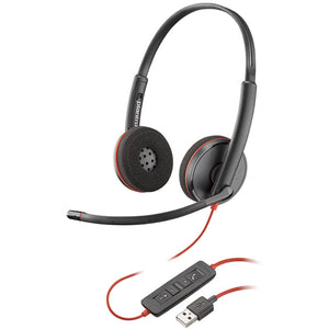 Poly Blackwire C3220 USB-A Stereo Headset (Skype for Business)