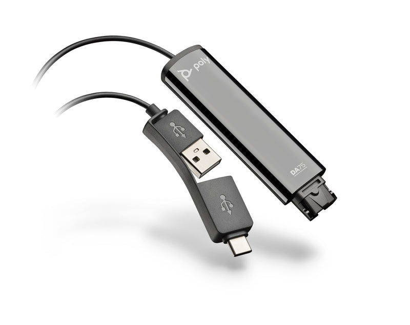 Poly DA75 USB-A & USB-C Adapter