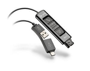 Poly DA85 USB-A & USB-C Adapter for Plantronics Headset
