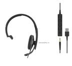 EPOS ADAPT 135T USB II Mono Teams Headset, USB-A + 3.5mm