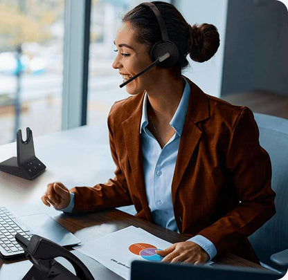 Yealink WH64 Dual UC – DECT & Bluetooth Hybrid Wireless Headset