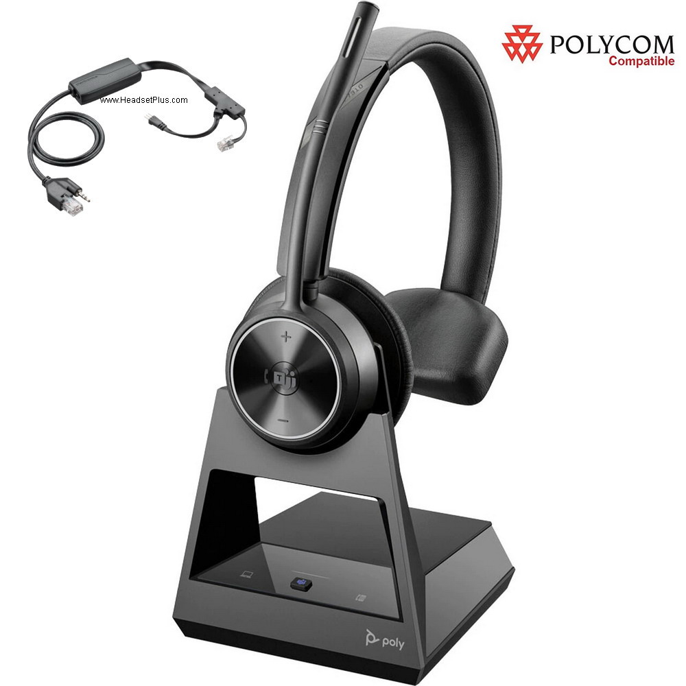 poly savi 7310+ehs remote answer polycom voip phone ehs package view