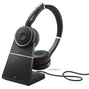 jabra evolve 75 ms stereo bluetooth usb headset w/charging stand view