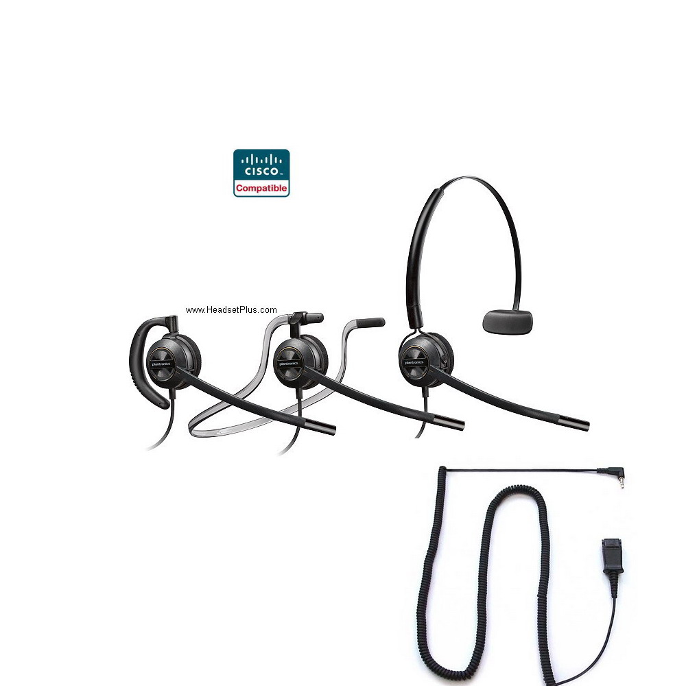 Plantronics HW540-SPA Cisco SPA 303, 5xx, 9xx Certified Headset