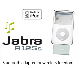 Jabra A125s iPod Bluetooth Adapter 100 61250000 02