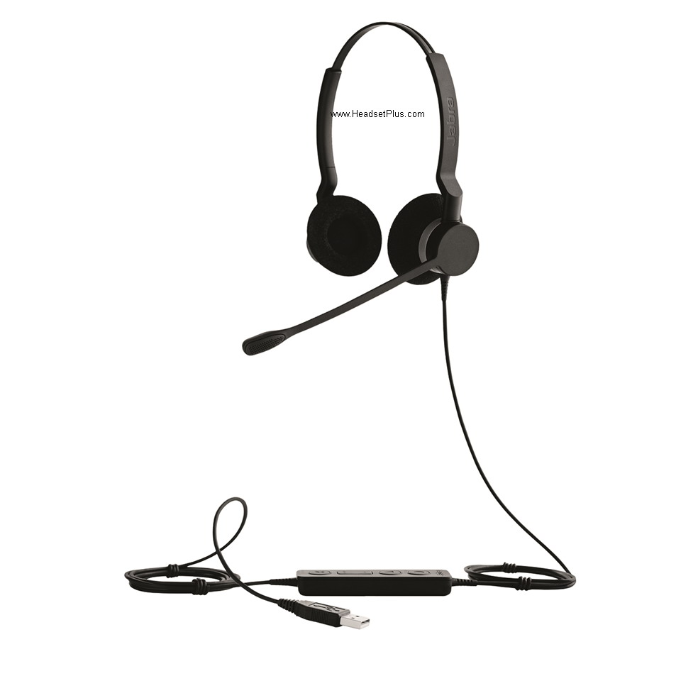 Jabra Biz 2300 USB UC Duo Binaural Noise Canceling Headset