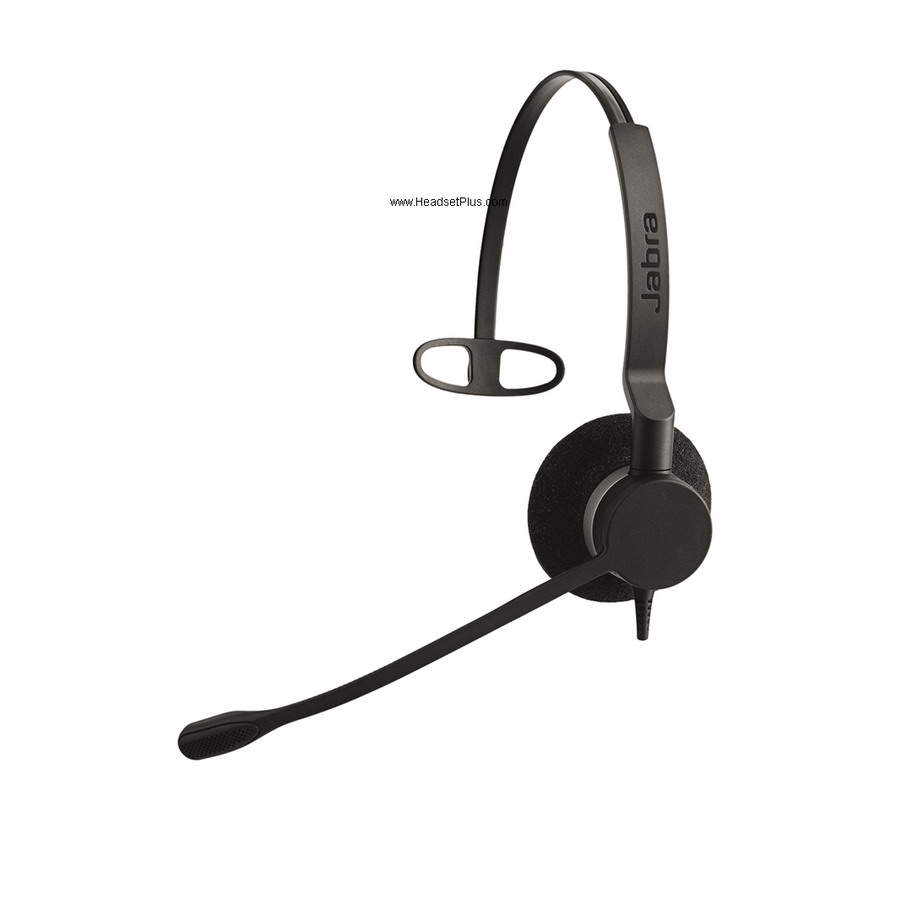  Jabra Auriculares mono Biz 2300 QD (desconexión rápida) -  Ofrece voz HD utilizando micrófono con cancelación de ruido, brazo de brazo  gira 360 grados, comodidad durante todo el día (renovado)