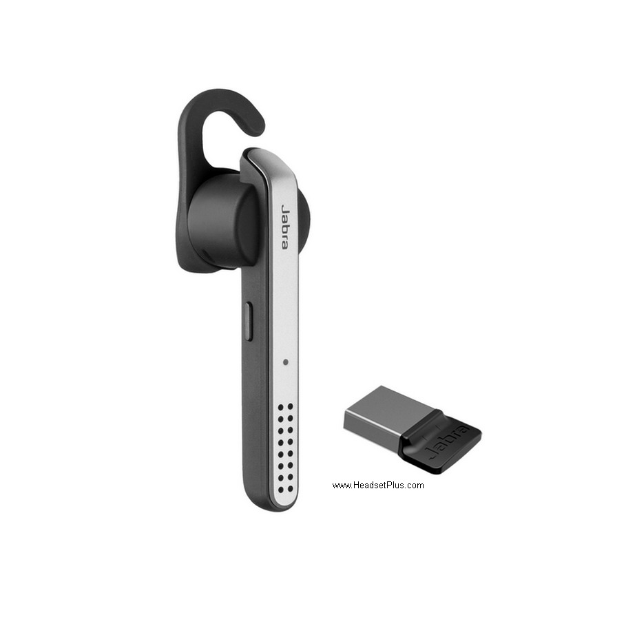 jabra stealth uc usb draadloze headset met dongle-weergave