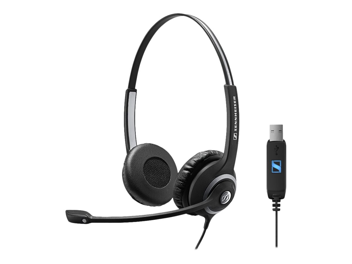 sennheiser sc 260 usb pc headset microsoft skype certified view