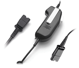 Plantronics SSP1051-05 4-wire PTT Push-to-Talk QD to QD Adapter
