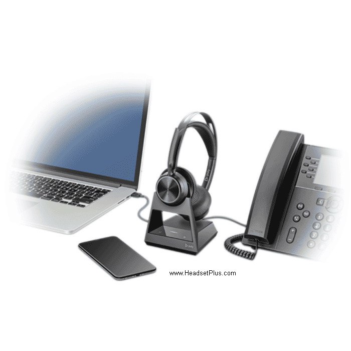 Poly Voyager Focus 2 Office Bluetooth Headset EHS Remote Answer Cisco Phone | Kopfhörer