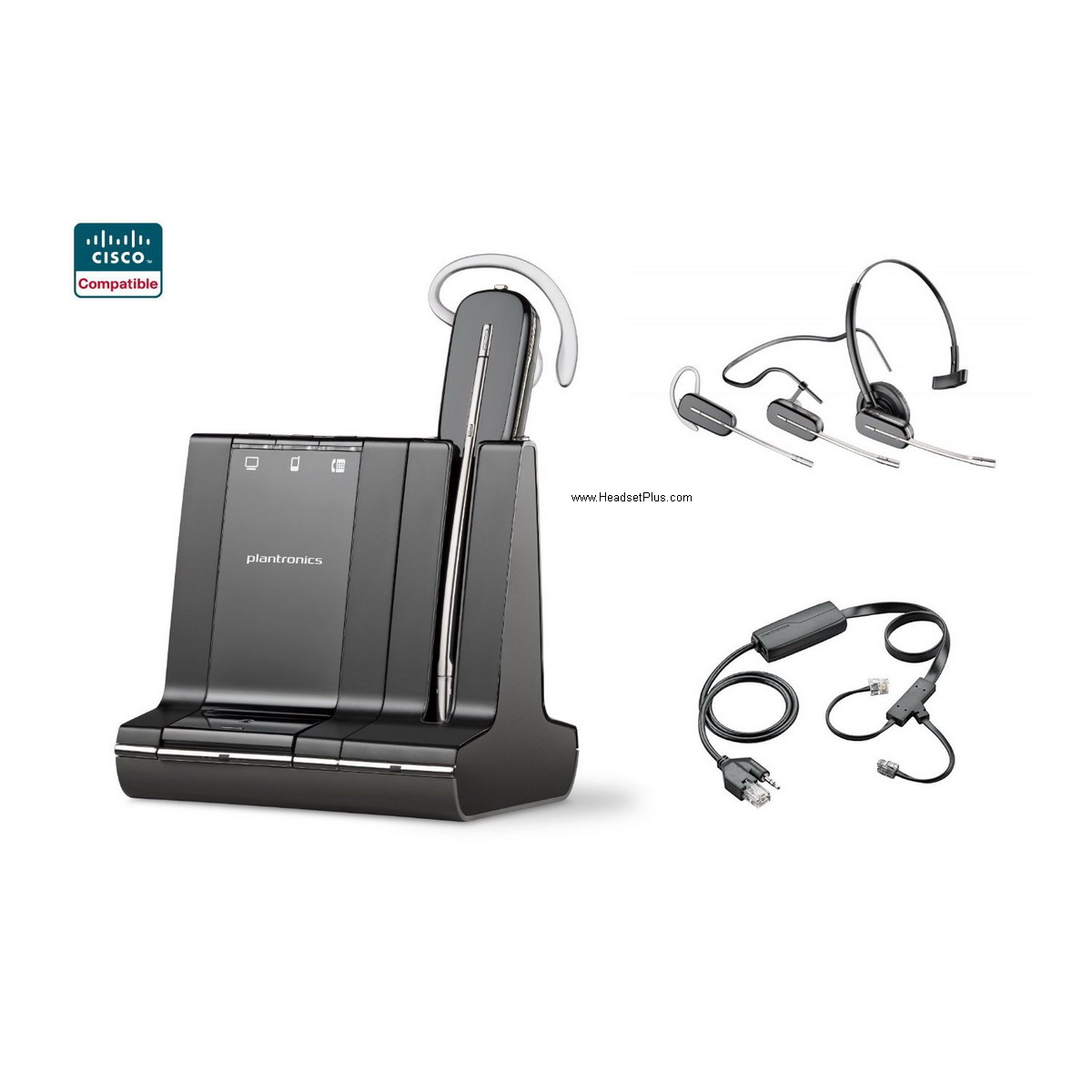 Plantronics Savi Savi 8240 Office+EHS Remote Answer Bundle Cisco