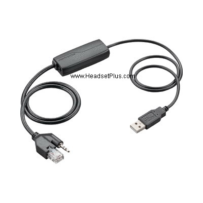 plantronics apu-76 cs500 series to pc/mac usb adapter view