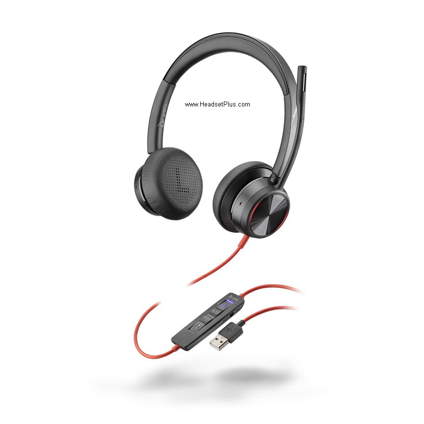 Poly Blackwire 8225 USB-A Stereo Wired Headset