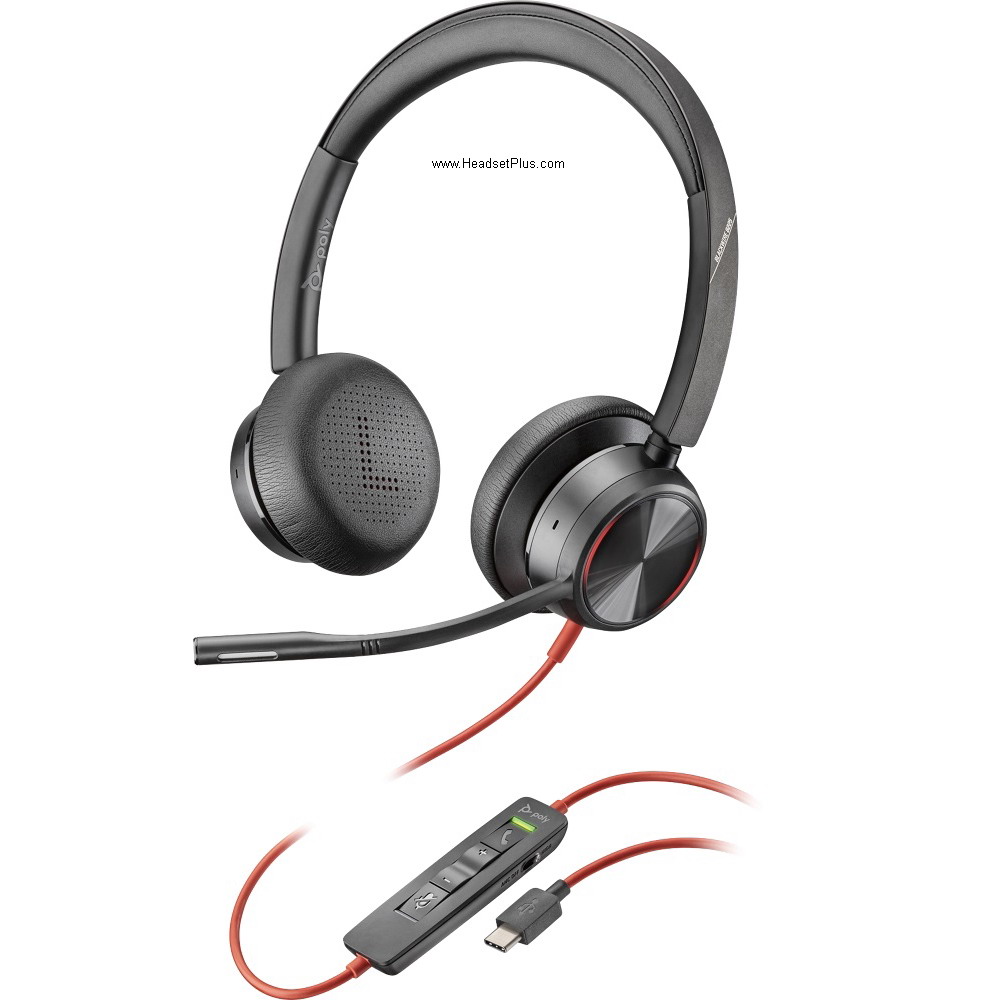 Poly Blackwire 8225 USB-C stereo bedrade headset