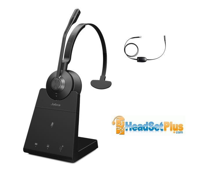 jabra engage 45 se mono+ehs polycom wireless headset bundle icon view