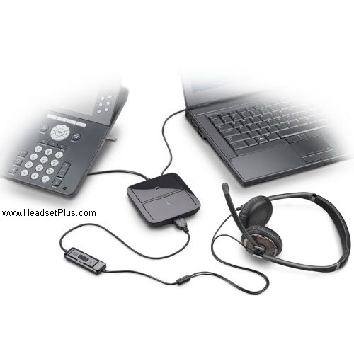 New Plantronics MDA200/A Headset Communications Hub Phone/PC Switcher 83757-02 