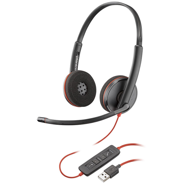 PLANTRONICS C3220 Blackwire Stereo USB Headset Skype for Business