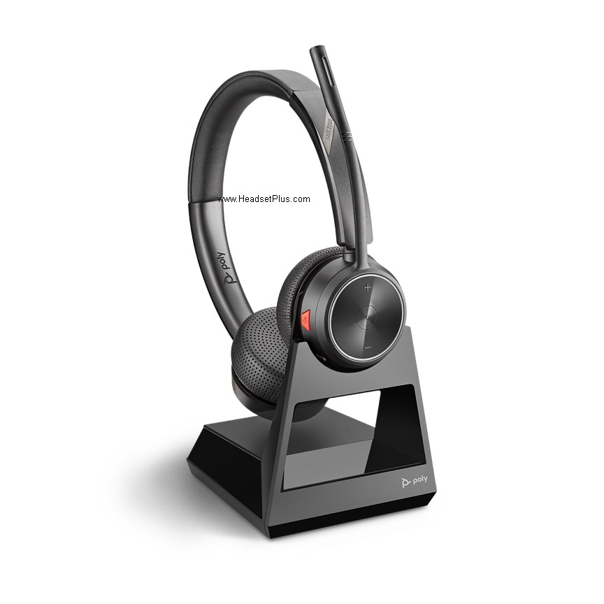 poly (plantronics) savi 7220 office wireless headset stereo view